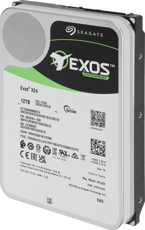 Жесткий диск Seagate Exos X24 12TB ST12000NM007H