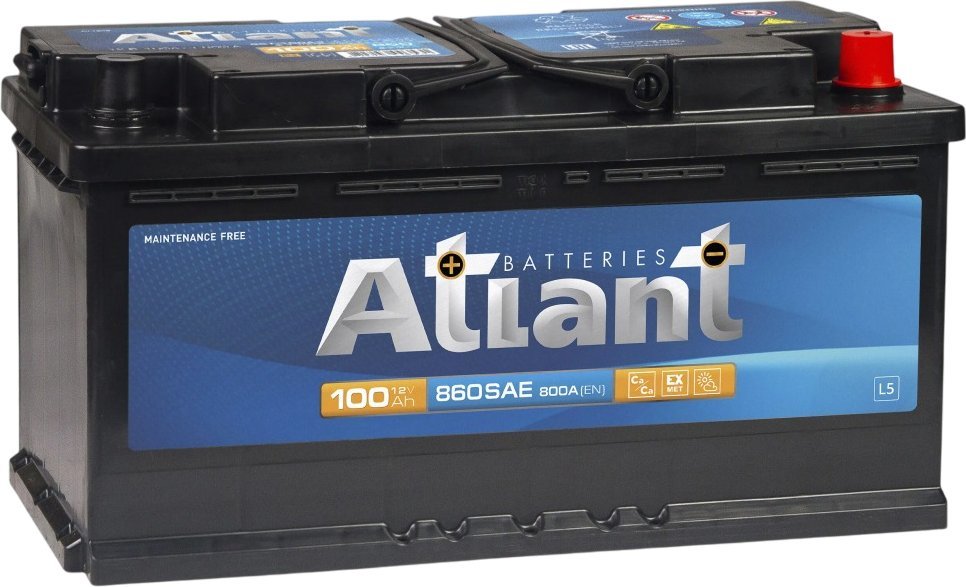 Автомобильный аккумулятор Atlant Blue R+ (100 А·ч)