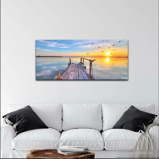 Картина Stamprint Морской пейзаж SN017 (65x150)