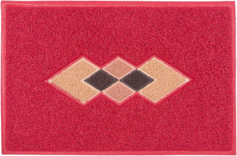 Придверный коврик SunStep Spongy 45х75 ромбы 38-465 (красный)