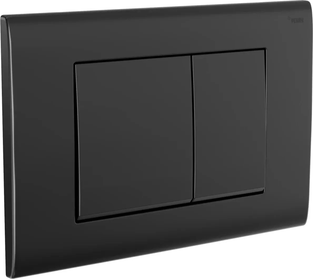 Панель смыва Pexay Nova Quad 001 с прямоугольными клавишами (черный матовый)