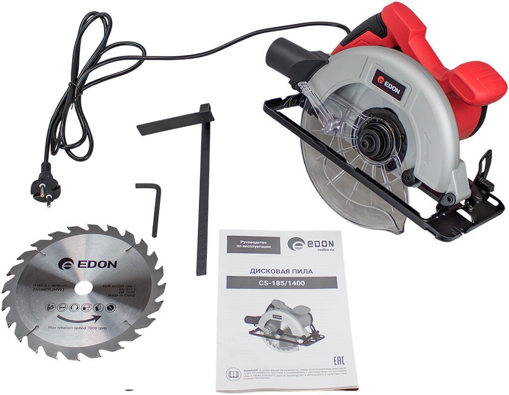 Дисковая (циркулярная) пила Edon CS-185/1400