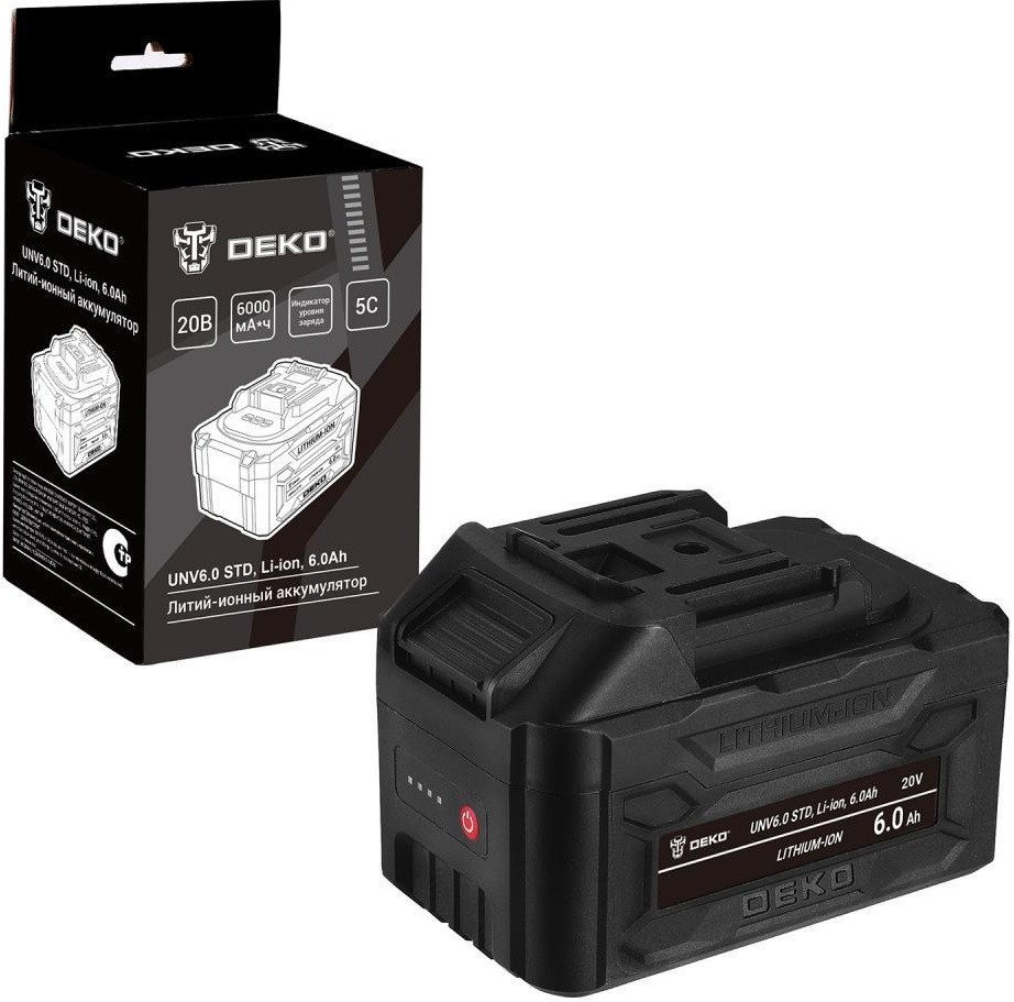 Аккумулятор Deko UNV6.0 STD 085-1086 (20В/6 Ач)