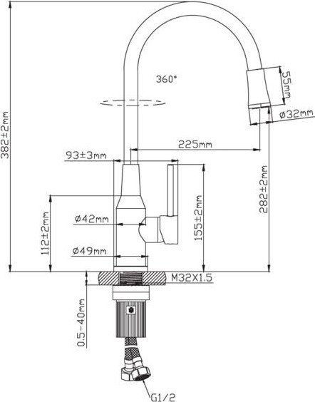 Смеситель Diadonna D46-0016LY