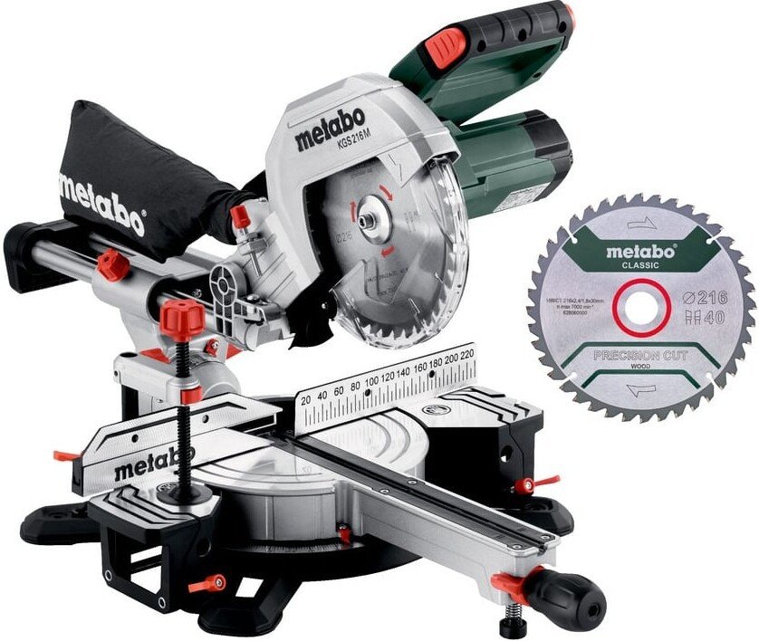 Торцовочная пила Metabo KGS 216 M Set 613216900