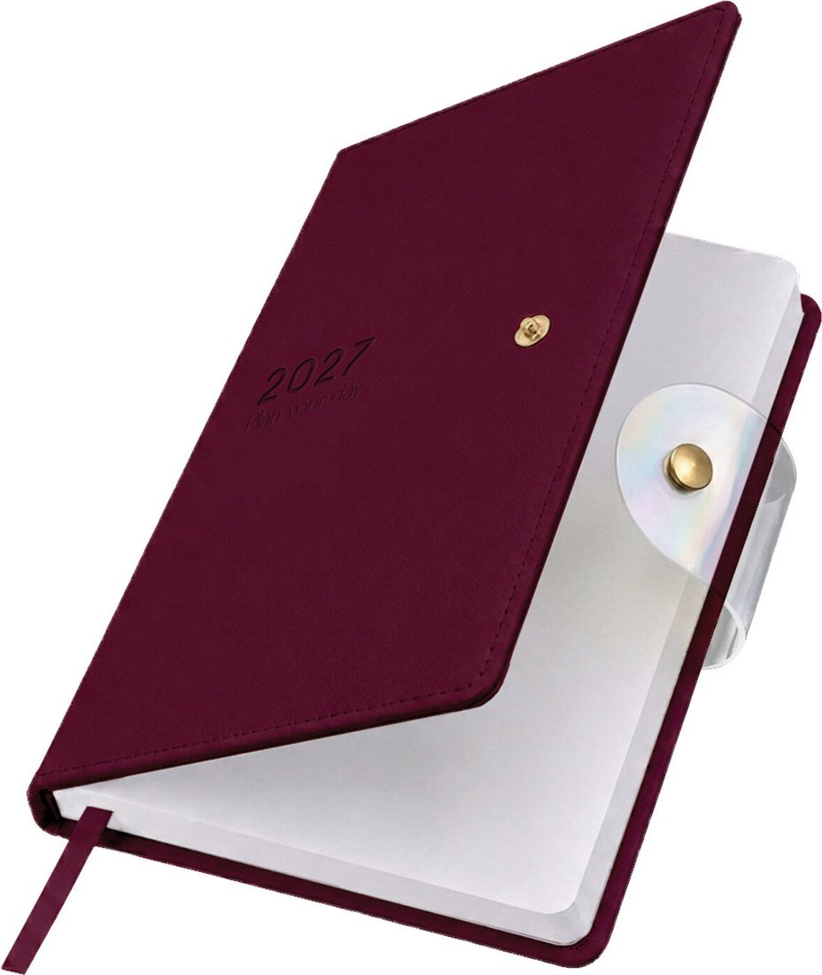Ежедневник BRAUBERG Solana 2027 118219 (бургунди)