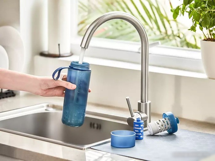 Бутылка для воды Philips GoZero AWP2712BLR/31 590мл (синий)