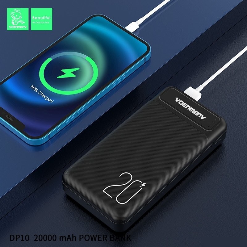 Внешний аккумулятор VDENMENV DP10 20000mAh (черный)