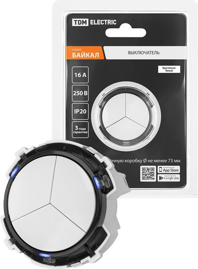 Выключатель TDM Electric Байкал SQ1819-0026