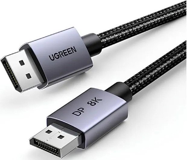 Кабель Ugreen DP120 25905 DisplayPort - DisplayPort (2 м, черный)