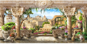 Фотообои Citydecor Античная фреска 300x150