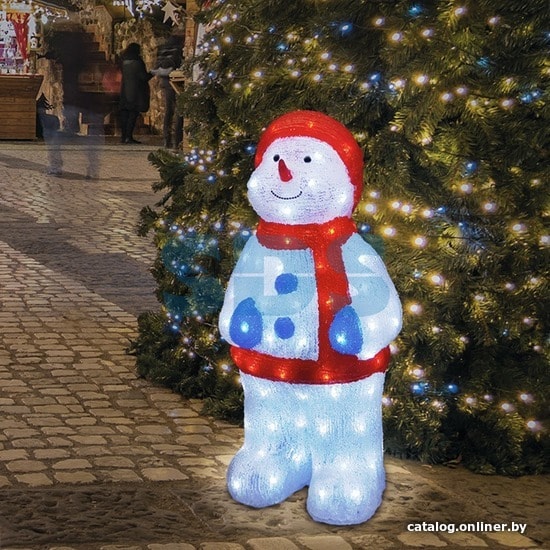 3D-фигура Neon-night «Снеговик в синих варежках» 513-283 3D-фигура Neon-night «Снеговик в синих варежках» 513-283