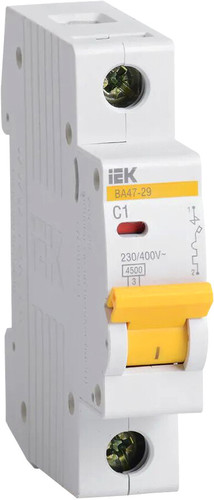 Выключатель автоматический IEK ВА 47-29 1А 1P 4.5кА С MVA20-1-001-C