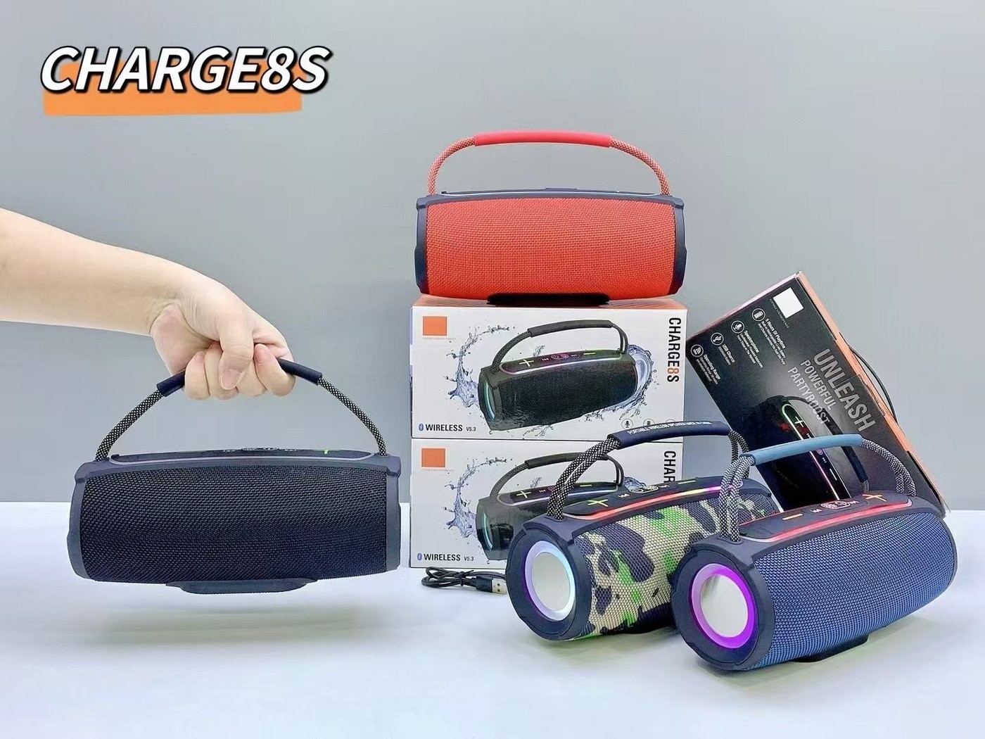 Беспроводная колонка Bseng CHARGE8S (синий)