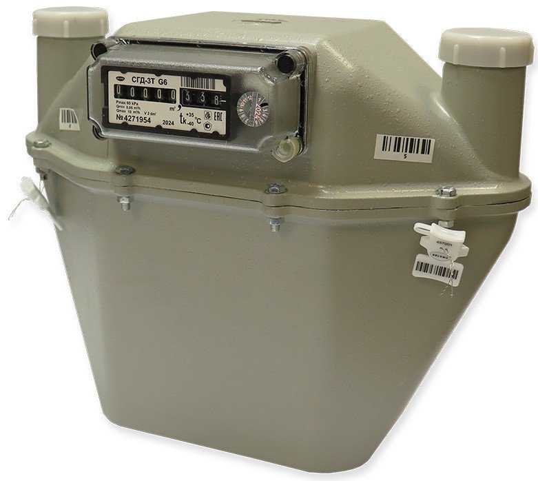 Счетчик газа БелОМО СГД-3Т-2-1 G6 (левый)