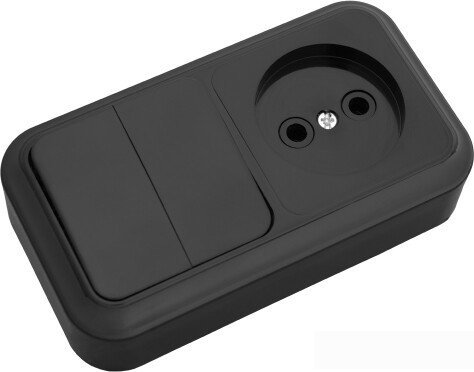 Блок розеток Bylectrica 2В-РЦ-523 (черный)