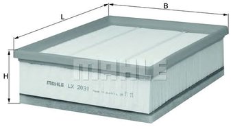 Воздушный фильтр Mahle Knecht LX2031