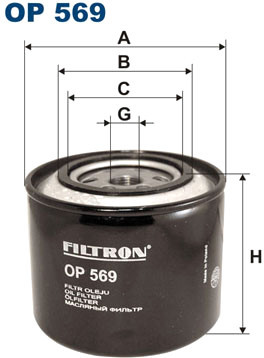 Масляный фильтр Filtron OP 569