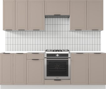 Готовая кухня Mio Tesoro Корнелия Ода-плюс 2.4 без столешницы (капучино)