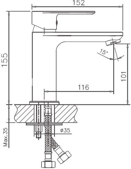 Смеситель Haiba HB10505 (хром)