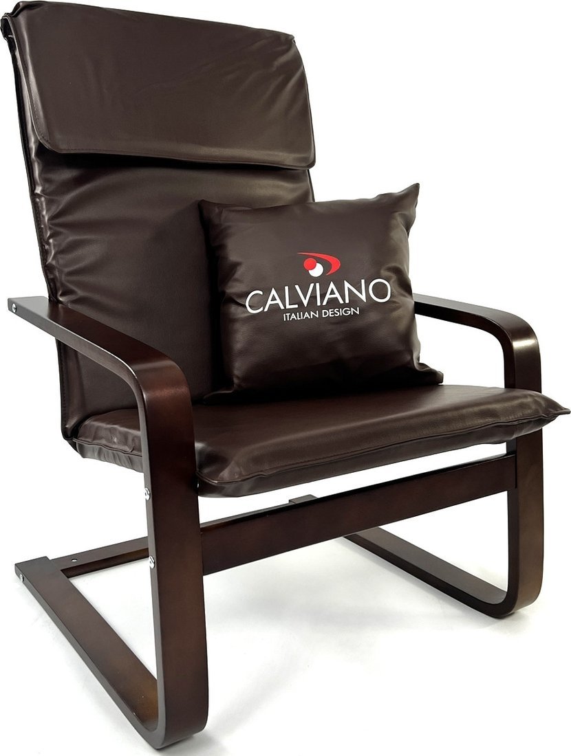Интерьерное кресло Calviano Soft 1 (коричневый PU)