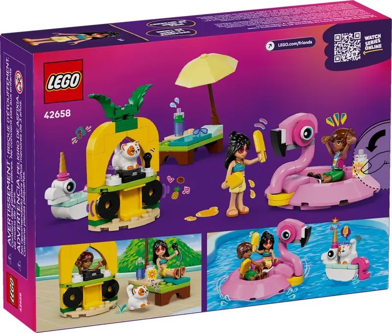 Конструктор LEGO Friends Вечеринка у бассейна с единорогами и фламинго 42658