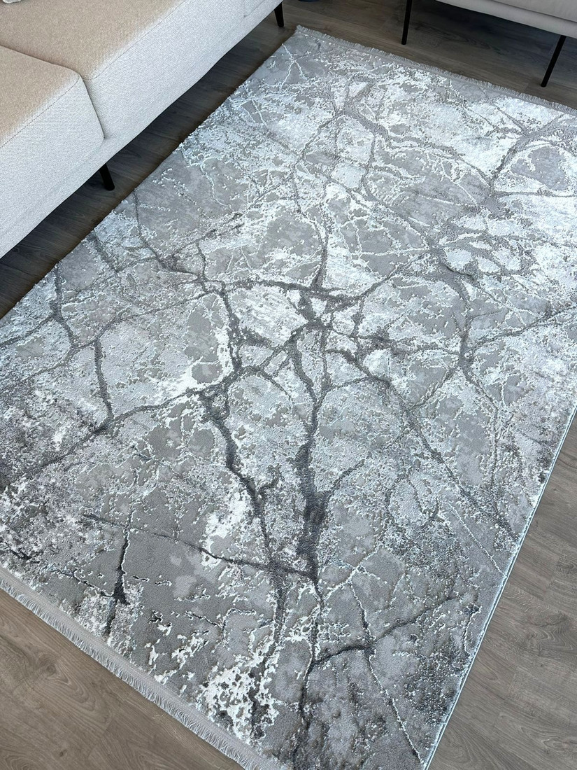 Ковер для жилой комнаты Radjab Carpet Марсель NP 371 Прямоугольник 11540RK (1.6x3, Grey)