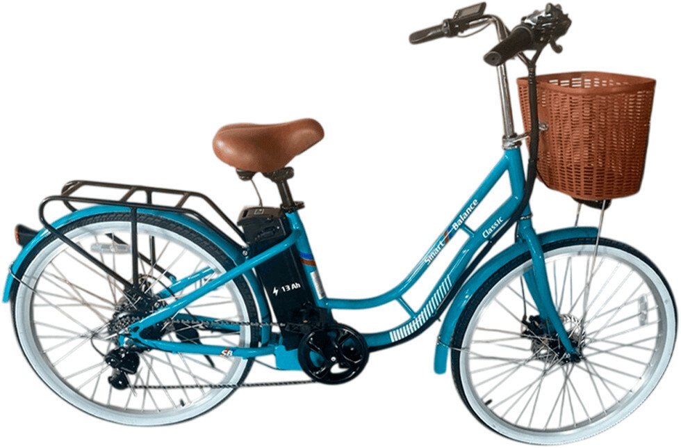 Электровелосипед Smart Balance Classic (голубой)
