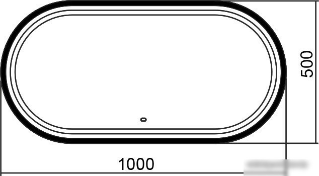 Silver Mirrors Виола-лофт 50x100 LED-00002430