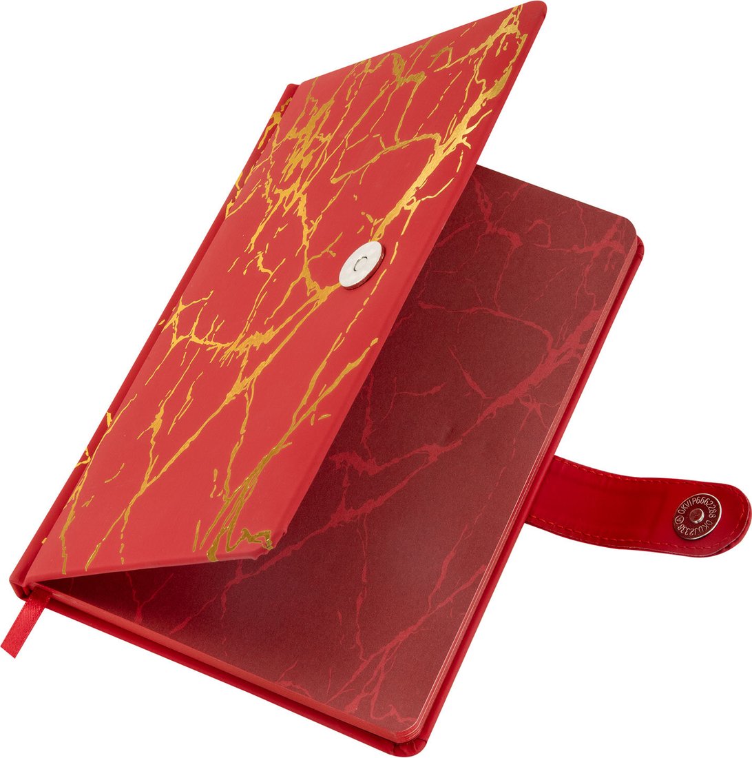 Блокнот BRAUBERG Goldy 118646 (красный)