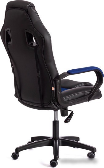 Кресло TetChair Driver (иск.кожа/ткань, черный/синий)