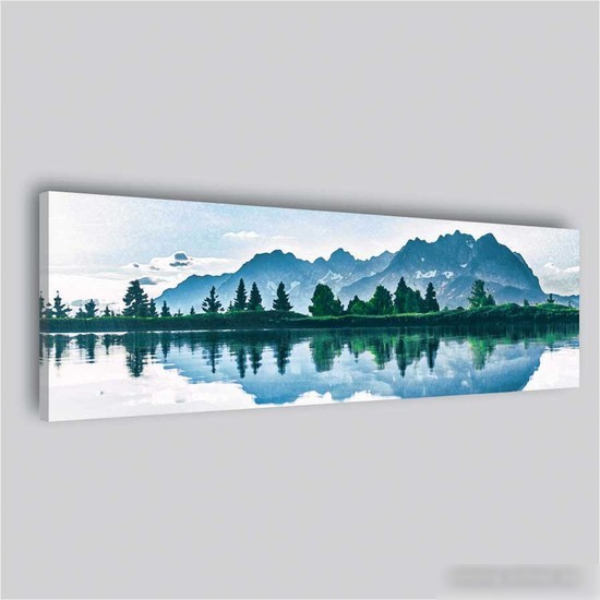 Картина Stamprint Озеро и горы АT020 (45x140)