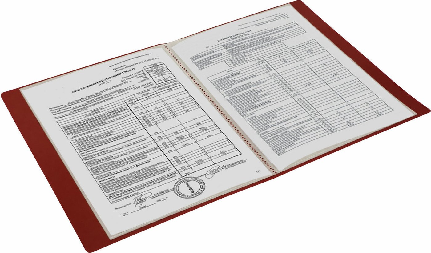 Папка для бумаг BRAUBERG Office 271328 (красный)