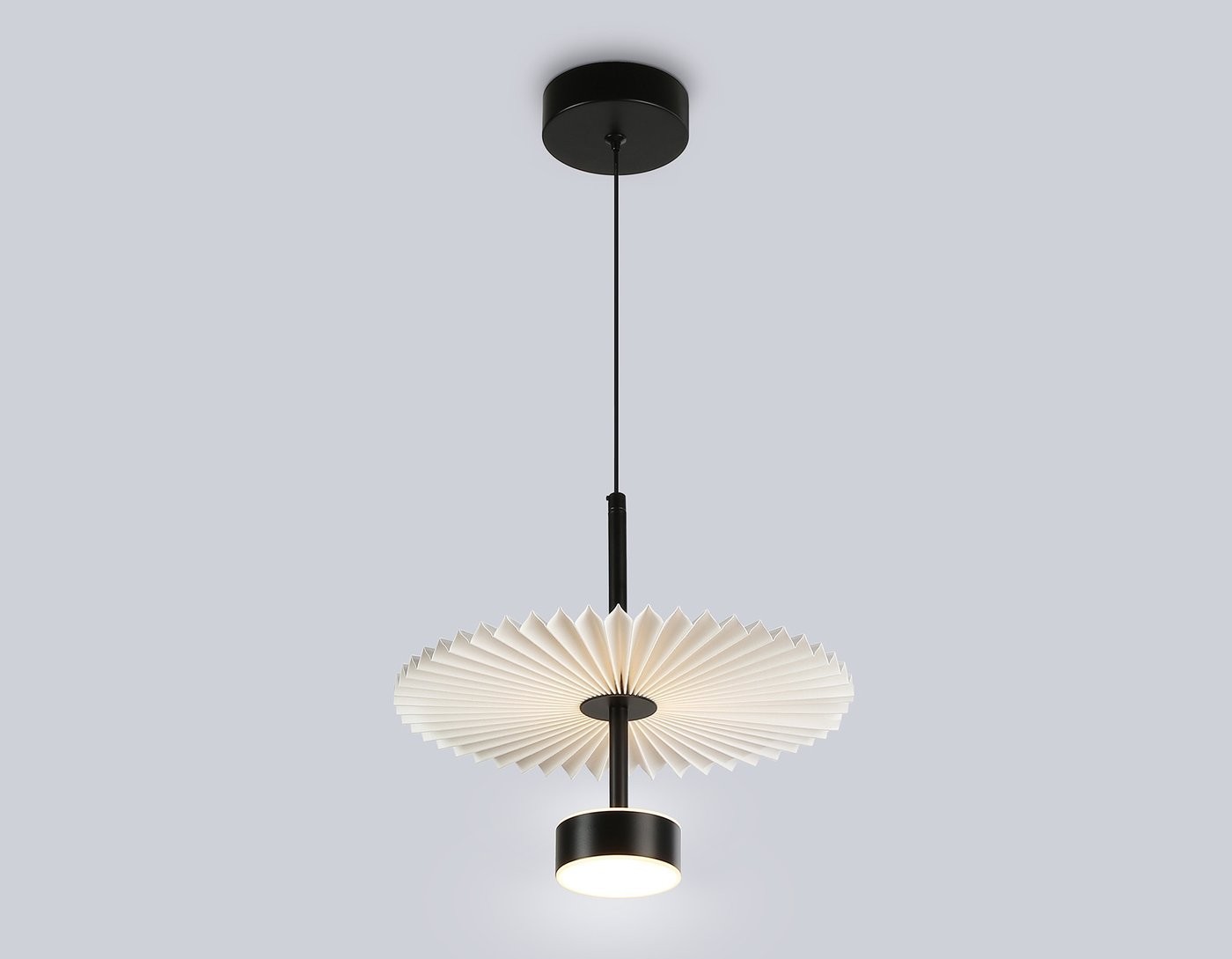 Подвесная люстра Ambrella LH72601 BK/WH (черный/белый)