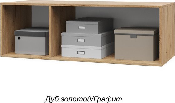 Шкаф распашной Modern Челси Ч83 (золотой дуб/графит)