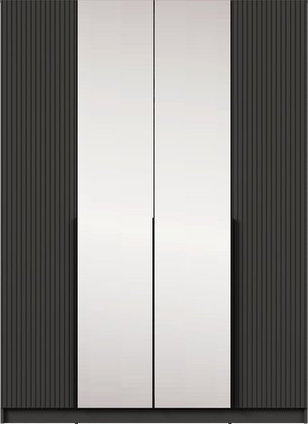 Шкаф распашной Black Red White SZF2D2L (графит/графит)