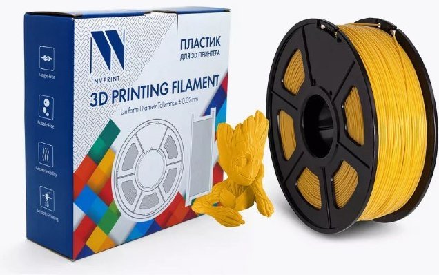 Пластик NV Print NV-3D-ABS-LIGHT-GOLD (1.75мм, 1 кг, светло-золотой)