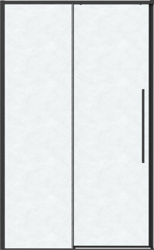 Душевая дверь Grossman Galaxy 80x195 1/2.K33.01.80L.21.02 (черный матовый/стекло шиншилла)