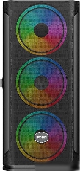 Корпус Soeyi AX1-B10 Tempered Glass