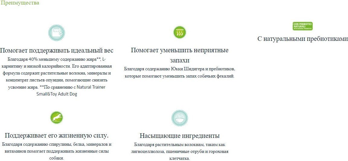 Сухой корм для собак Trainer Natural мелких и миниатюрных пород с избыточным весом с индейкой 2 кг