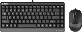 Офисный набор A4Tech Fstyler F1110 (черный/серый)