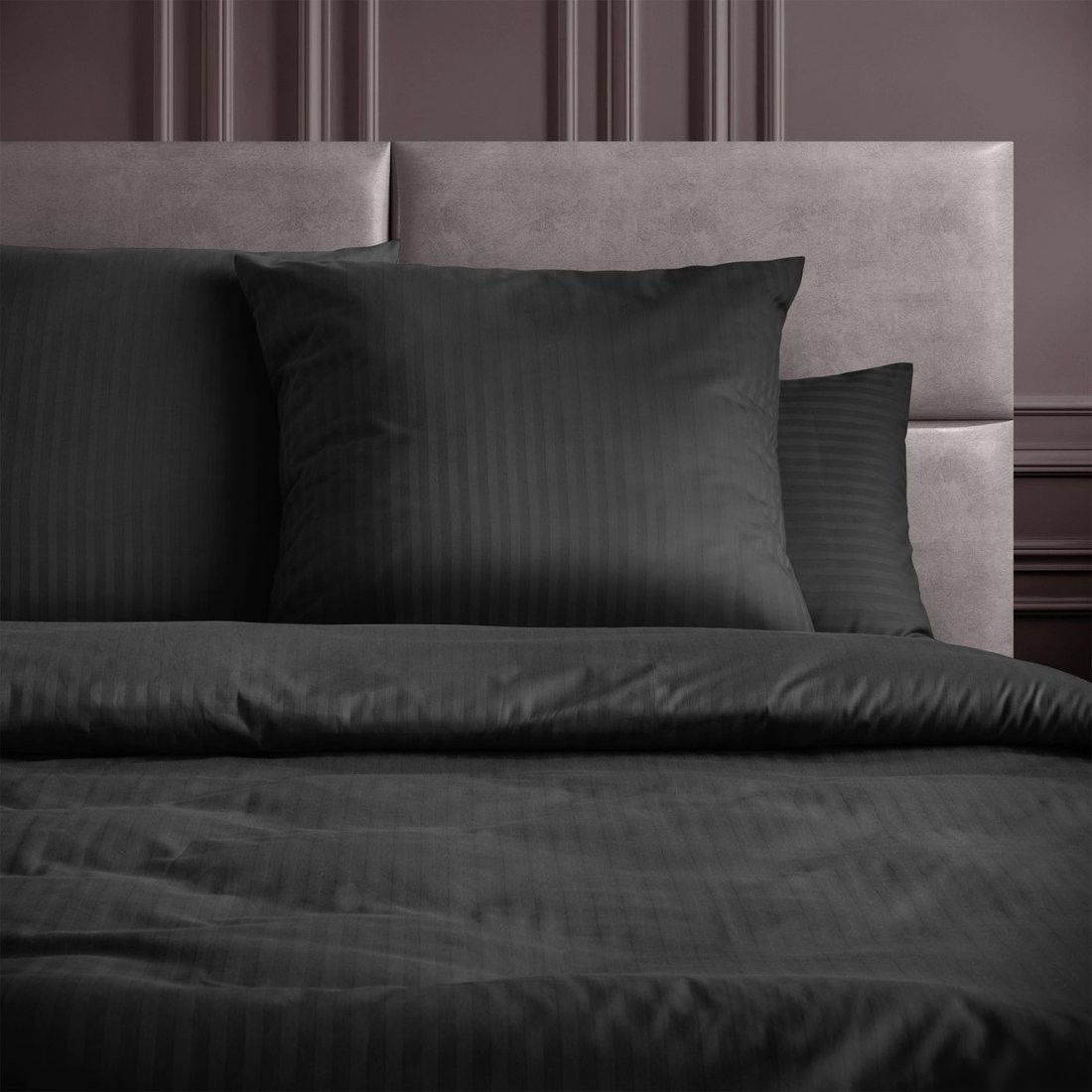 Постельное белье Verossa Stripe 2.0сп 929788 (50x70, Black)