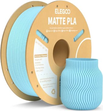 Филамент Elegoo PLA Matte (1.75 мм, 1 кг, ледяной синий)