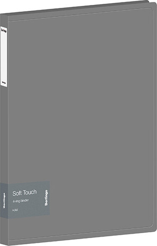 Папка для бумаг Berlingo Soft Touch RB4_4D985 (серый)