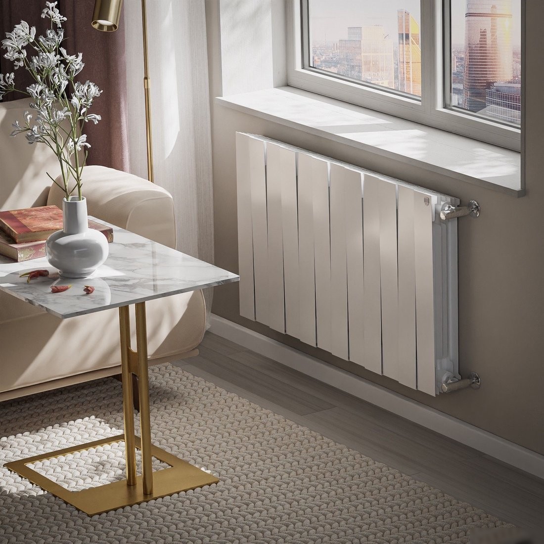 Биметаллический радиатор Royal Thermo PianoForte 500 Белый - 12 секций