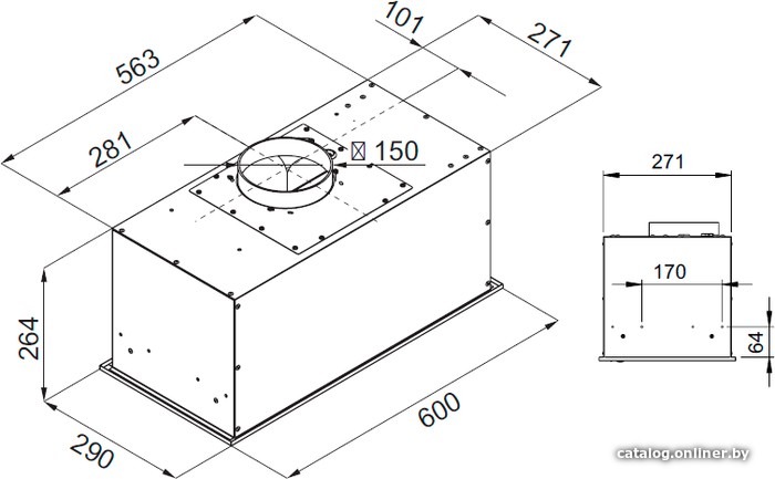 Кухонная вытяжка KUPPERSBERG Ibox 60 X