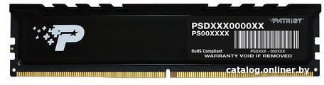 Оперативная память Patriot Signature Premium Line 16ГБ DDR5 5200 МГц PSP516G520081H1