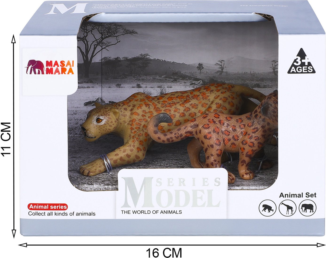Набор фигурок Masai Mara Мир диких животных. Семья ягуаров MM211-109