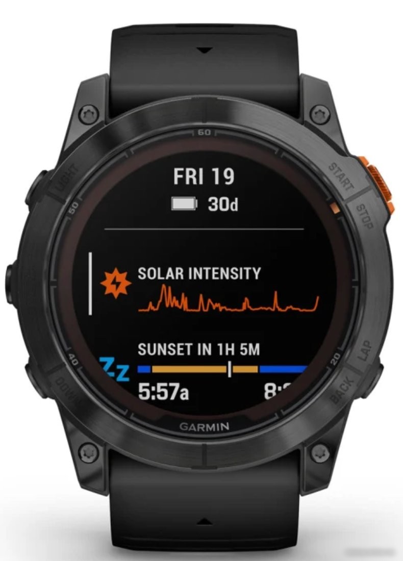 Умные часы Garmin Fenix 7X Pro Solar (сланцево-серый/черный)