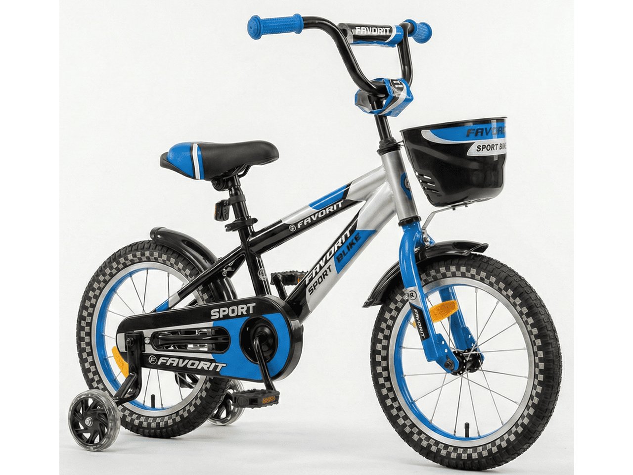 Детский велосипед Favorit Sport SPT-14BL2 (синий/черный)